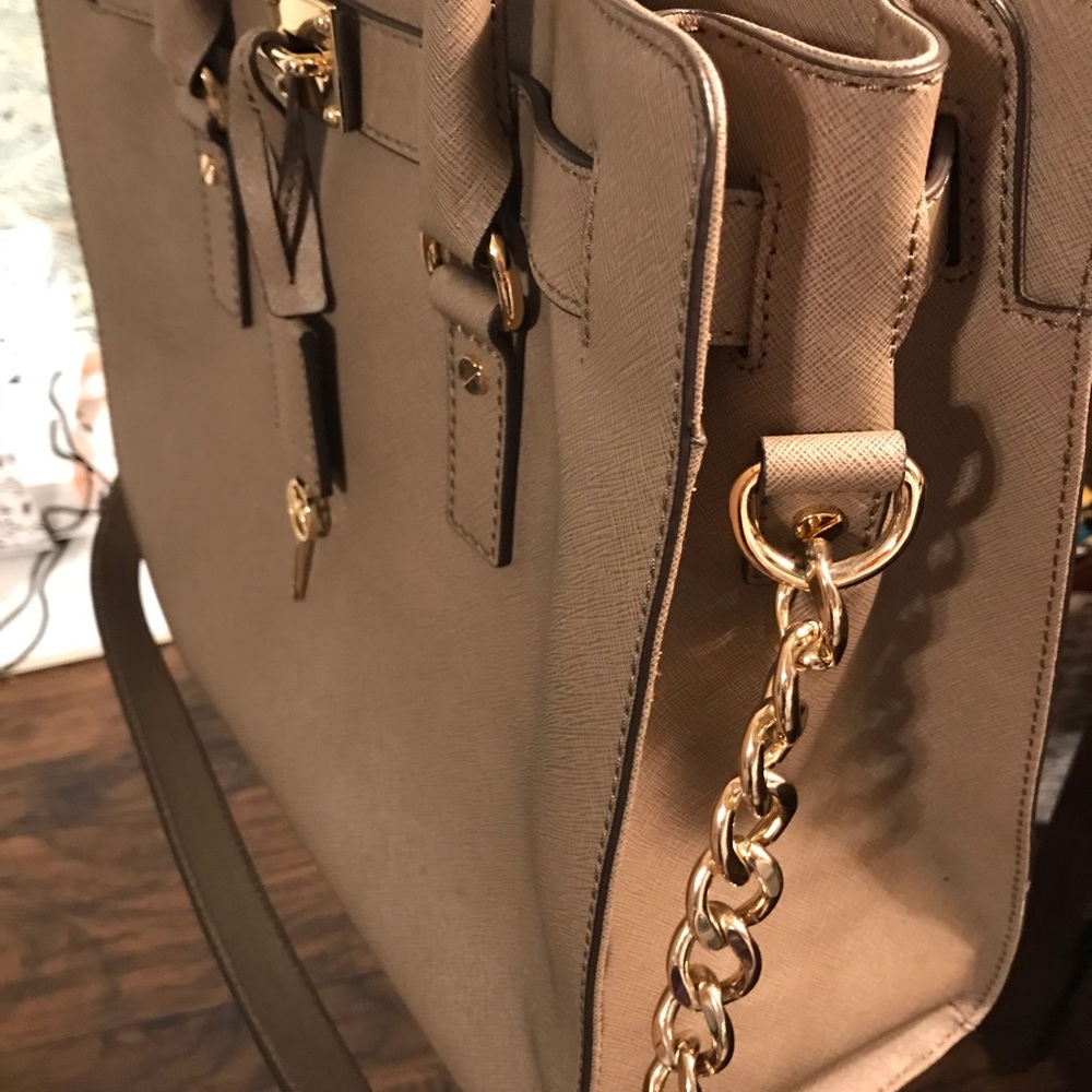 Michael Kors Hamilton XL taupe tote